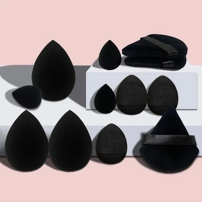 12pcs Makeup Tool Set Size Size Giant Soft Makeup Egg Makeup Powder Suitable for Base Makeup Corner Makeup Setting Novice Makeup