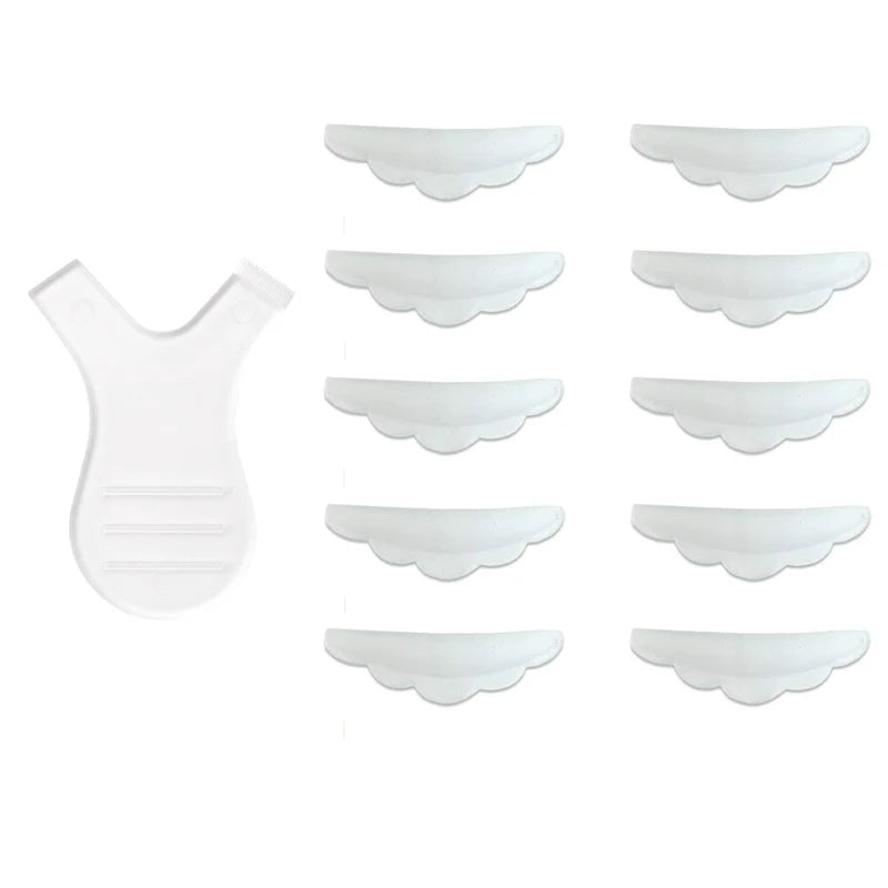 5Pairs Silicone Eyelash Perm Pad Y Eyelash Brush 3D Eyelash Curler Applicator Makeup Lifting Tools Lashes Rods Shield