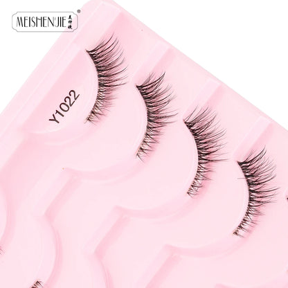 3/10 Pairs Half Lashes Cat Eyelashes Natural Long Handmade 3D Mink Lashes Makeup Tool Reusable Fake Eyelash maquillaje Faux Cils