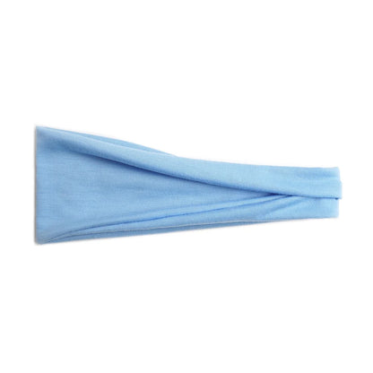 Women Solid Color Wide Elastic Headband Adjustable Cotton Sport Yoga Hair Band Fashion Turban Makeup Hair Hoop Hair Accessories
