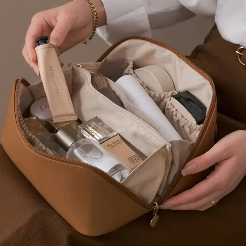 Zipper Makeup Organizer Female Toiletry Kit Bag Make Up Case Storage Pouch Luxury Lady Box Cosmetic Bag Organizer Bag Travel Zip