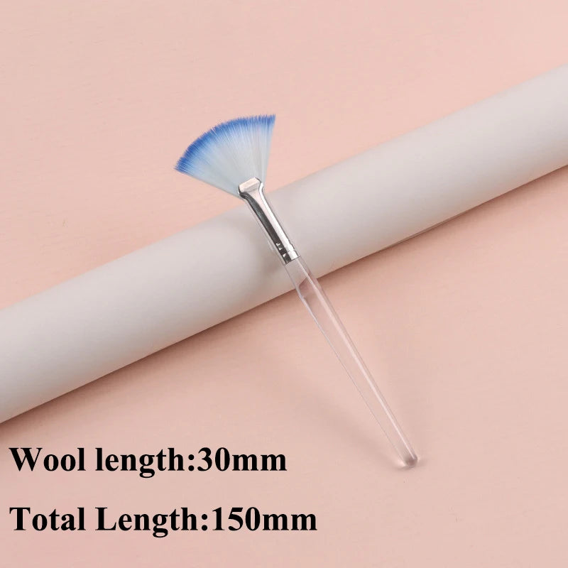 Practical Facial Brushes Fan Makeup Brushes Portable Mask Brush Cosmetic Tools for Women Flexible Facial Soft Mask Applicator