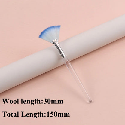 Practical Facial Brushes Fan Makeup Brushes Portable Mask Brush Cosmetic Tools for Women Flexible Facial Soft Mask Applicator