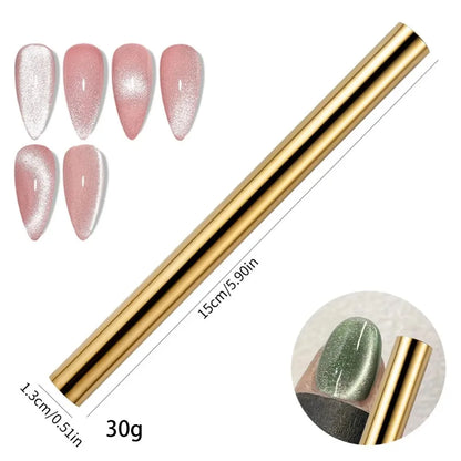 3D Double Headed Nails French Shape Strong Cat Eye Magnet Nail Art Gel Polish Magnetic Effect Manicure Accessories Tools Set