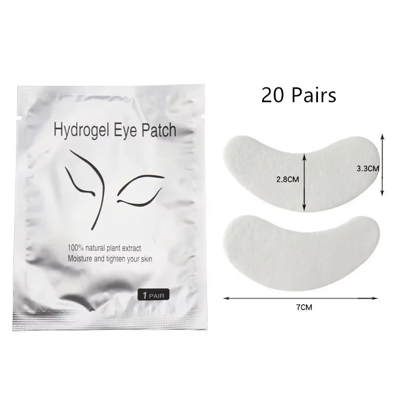 50/100/200 Pairs Eyelash Pad Gel Hydrogel Eye Patch Grafting Under Eye Paper Sticker Fox Wraps Eyelash Extension Makeup Tools