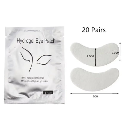 50/100/200 Pairs Eyelash Pad Gel Hydrogel Eye Patch Grafting Under Eye Paper Sticker Fox Wraps Eyelash Extension Makeup Tools