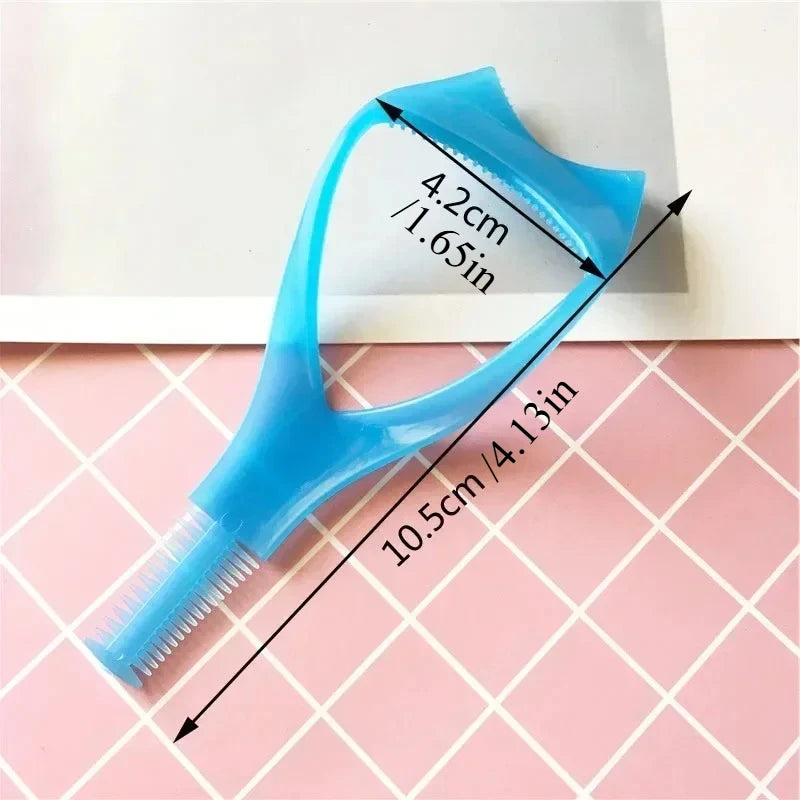 1/3pcs Plastic Portable Mascara Shield Applicator Eyelash Guide Aids Eye Lash Comb Eyelash Curler Women Girls Eyes Makeup Tools