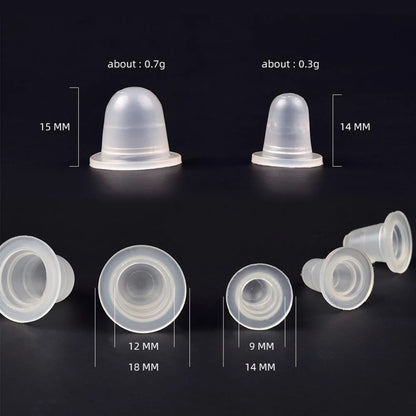 100pcs Silicone Tattoo Ink Cups Disposable Microblading Tattoo Permanent Makeup Pigment Holder Container Caps S/L Size Supply