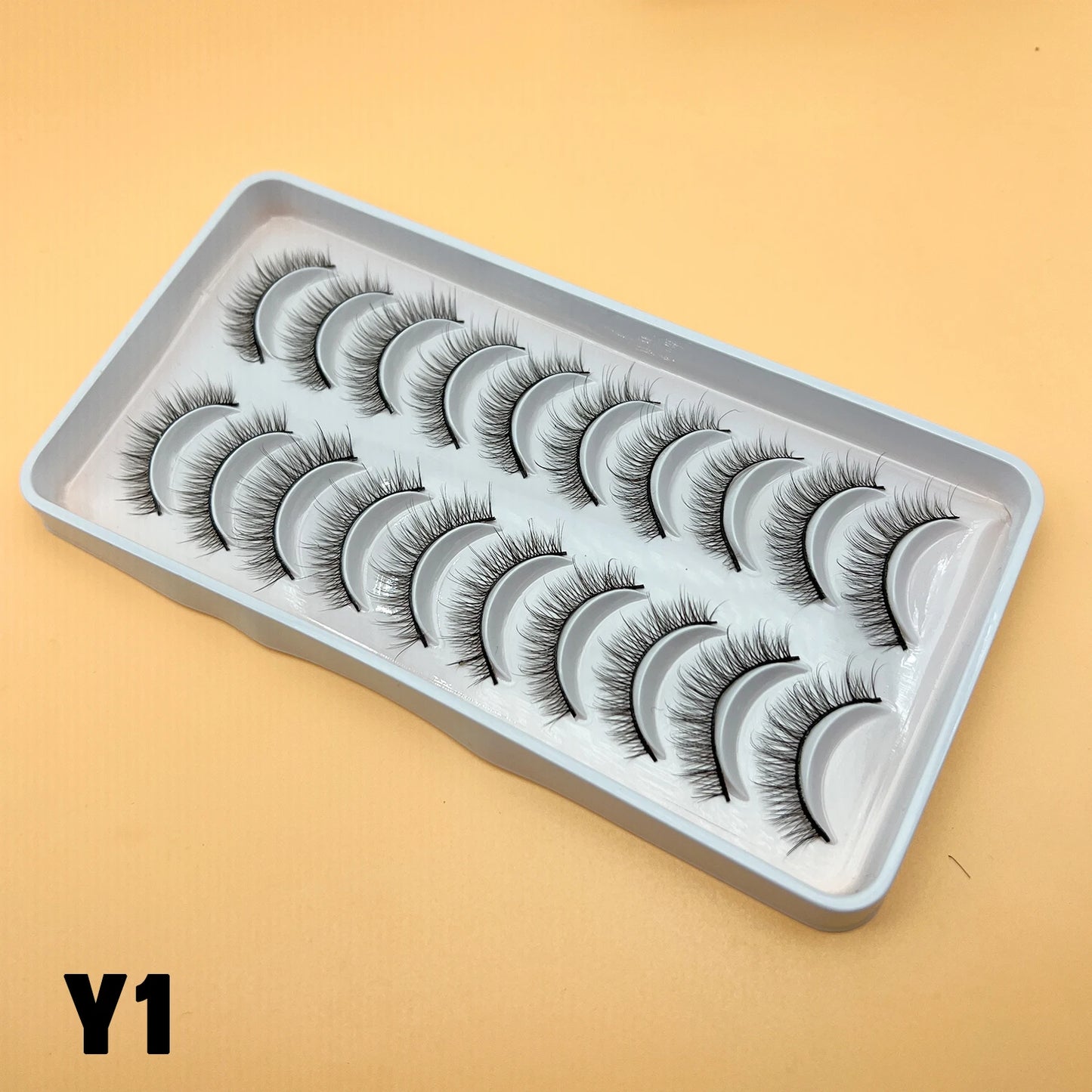 Natural Lashes 5/10 Pairs Eyelashes 3D Mink Lashes Manga Lashes Strip Lashes Band Soft Light False Eyelashes Makeup