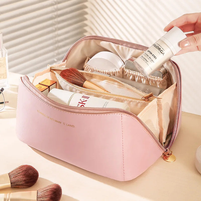 Zipper Makeup Organizer Female Toiletry Kit Bag Make Up Case Storage Pouch Luxury Lady Box Cosmetic Bag Organizer Bag Travel Zip