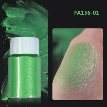 10g/Bottle White/Pink Pearlescent Nail Art Powder Sparkly Mermaid Chrome Pearl Pigment Aurora Manicure Mica Mineral Rubbing Dust