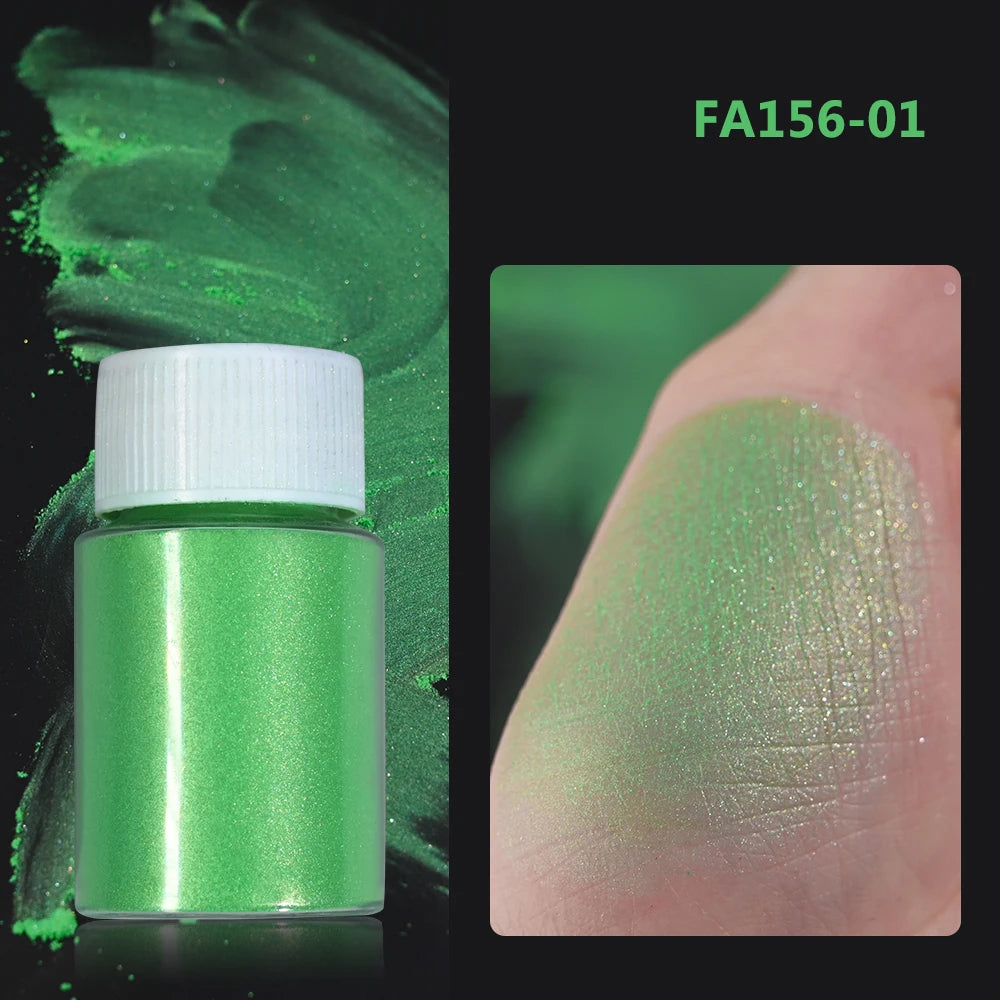 10g/Bottle White/Pink Pearlescent Nail Art Powder Sparkly Mermaid Chrome Pearl Pigment Aurora Manicure Mica Mineral Rubbing Dust