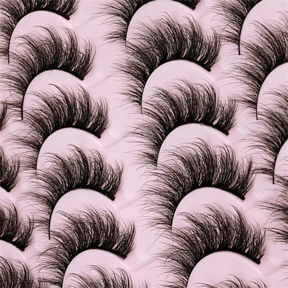14 Pairs 3D Mink Lashes Faux Mink Fluffy Lash Soft Full Thick Wispy Eyelash Dramatic False Eyelashes Makeup
