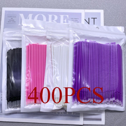 100/400pcs Micro Brush Disposable Lash Removing Swab Microbrush Mascara Wands Applicator Eyelash Extension Makeup brushes Tools