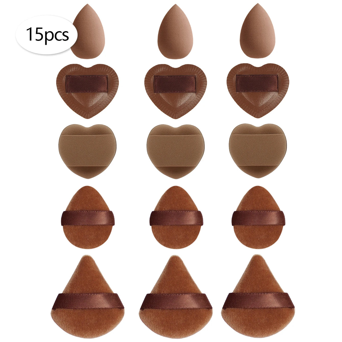 15/30/60 Mini Makeup Sponge Powder Puff Beauty Sponge for Makeup Concealer Liquid Foundation Face Cosmetic Puff Makeup Sponge