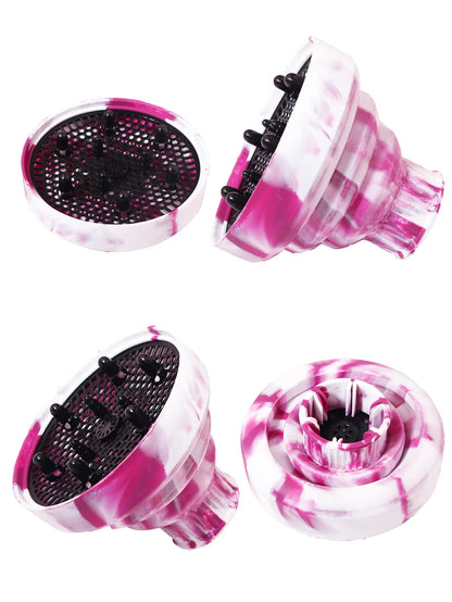 1 silicone hair dryer cap, suitable for hair dryers with an outer diameter of 3.5 cm to 5 cm, used for styling and curling hair