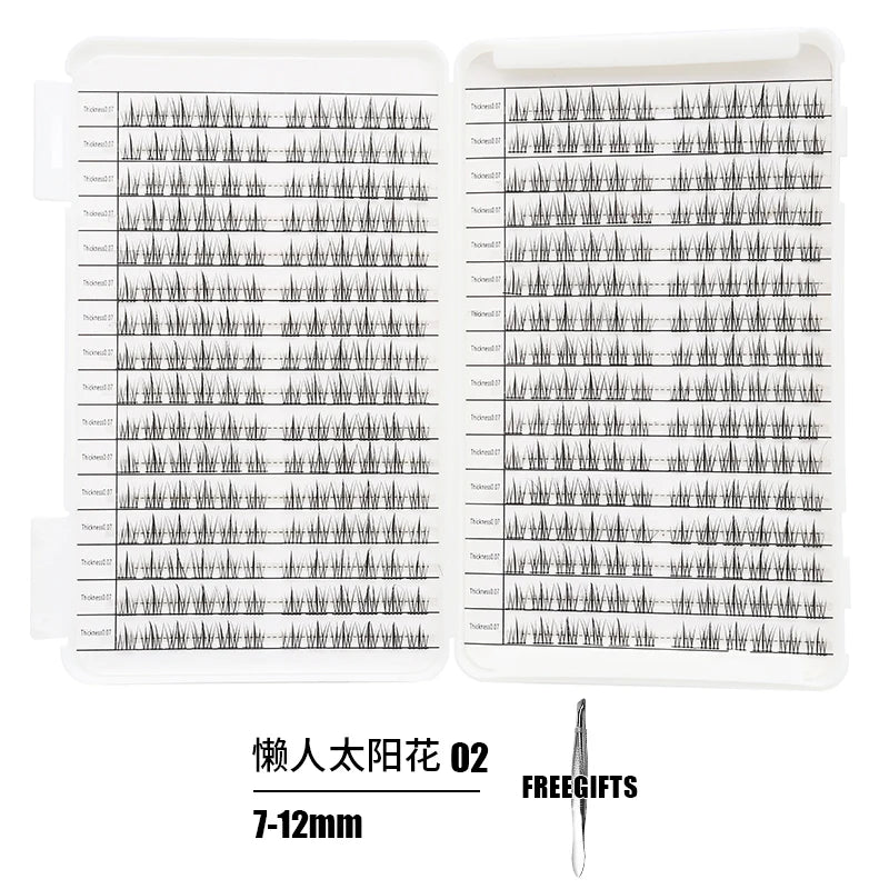 Individual Lashes Eyelash Book Clusters Extensions False Eyelash DIY at Home Cluster Eyelash Extensions Makeup Kit Lashes