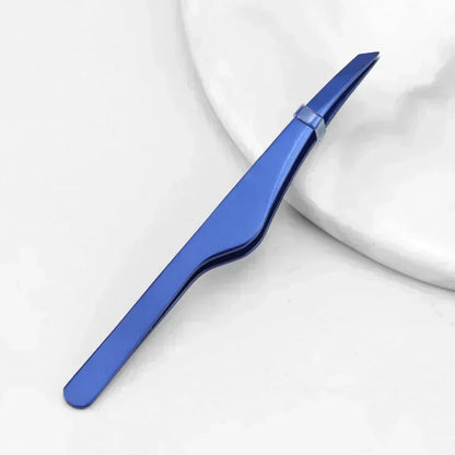 Hair Removal Tweezers Stainless Steel Eyebrow Tweezers Slant Tip Point Tip Flat Tip Rose Gold Silver Black Cosmetic Makeup Tools