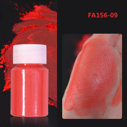 10g/Bottle White/Pink Pearlescent Nail Art Powder Sparkly Mermaid Chrome Pearl Pigment Aurora Manicure Mica Mineral Rubbing Dust