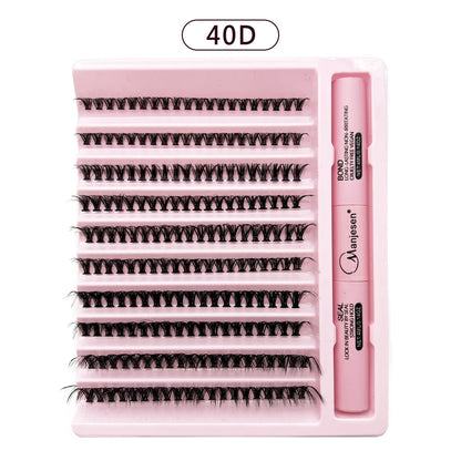 Eyelashes 200 PCS Clusters Lash Bond and Seal Makeup tools DIY Lashes Extension kit for gluing  Lashes Gluing Glue  Accessories