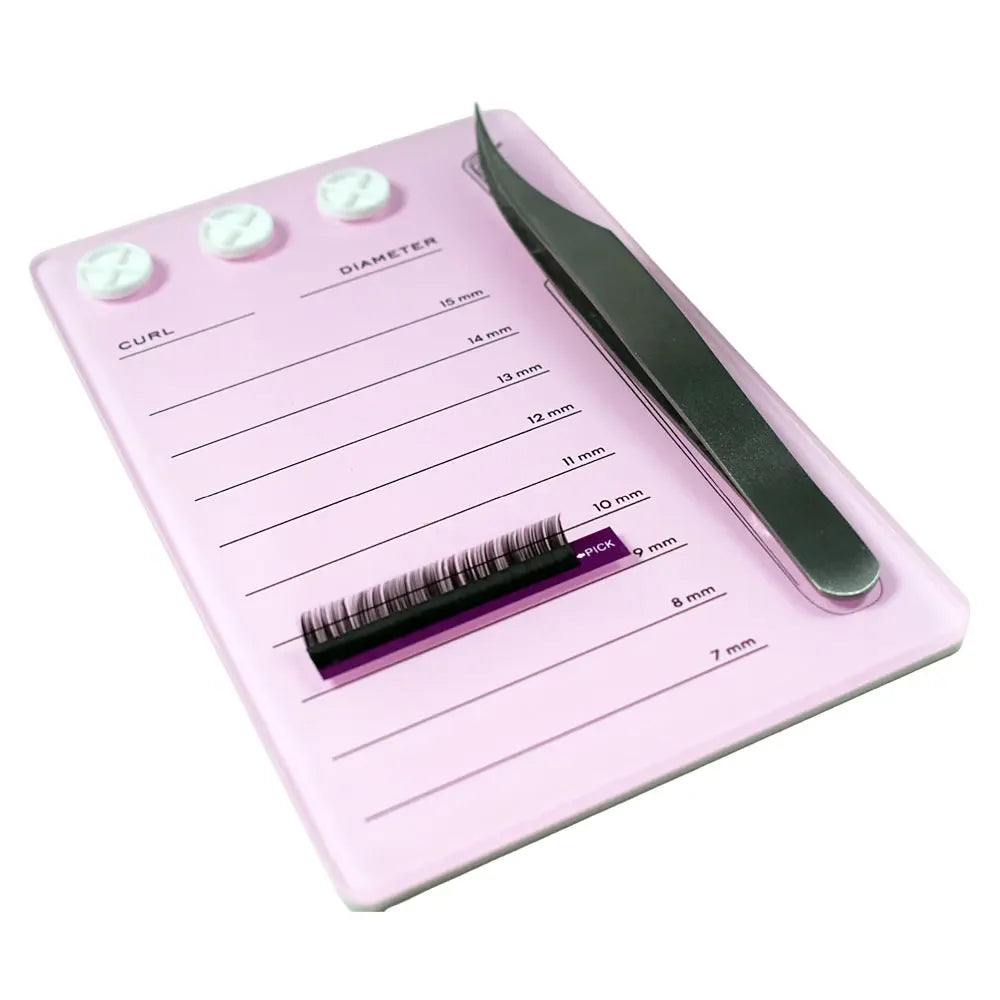 Wholesale 1Pcs Eyelash Holder Eyelash Extension Glue Pallet Acrylic Board for Lashes False Eyelashes Pad Lash Makeup Tools