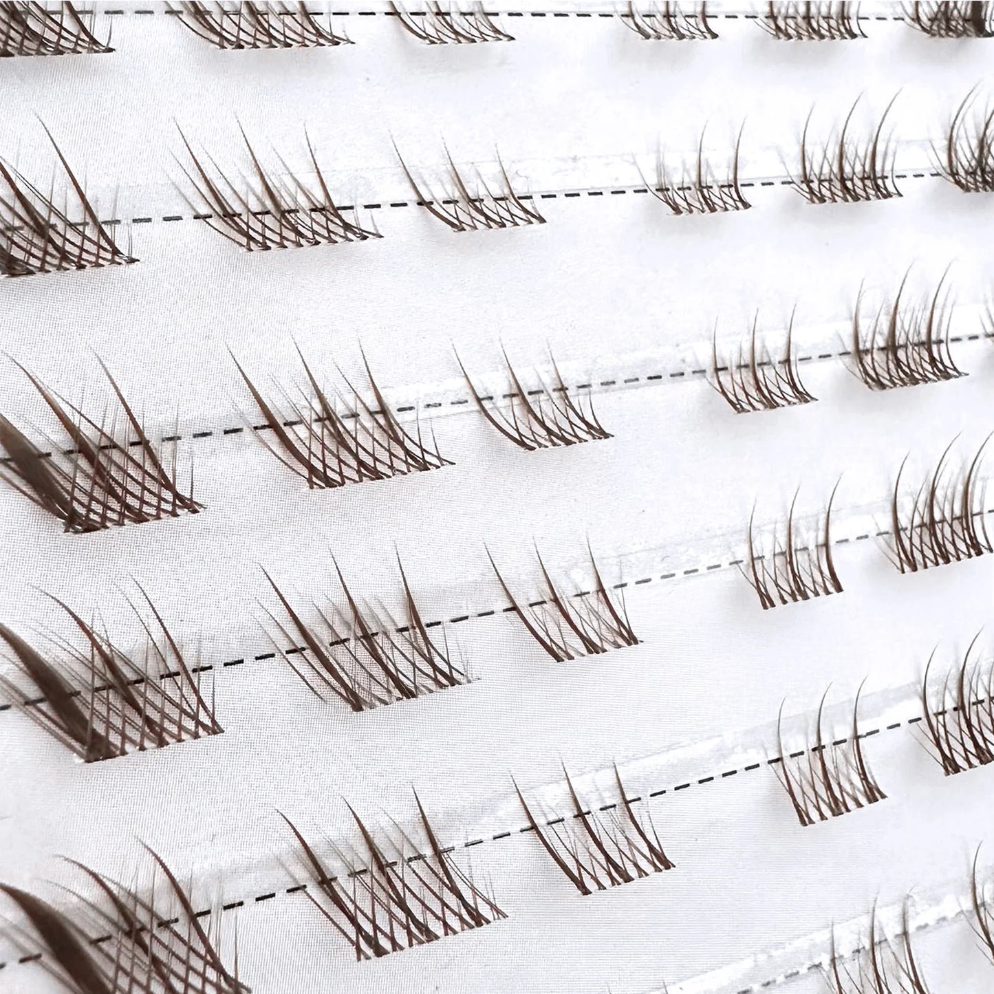 10rows Foxes Style Anime False Eyelashes Natural Curling 8-13mm Spiky Cluster Segmented Eyelash Extensions For Beauty Eye Makeup