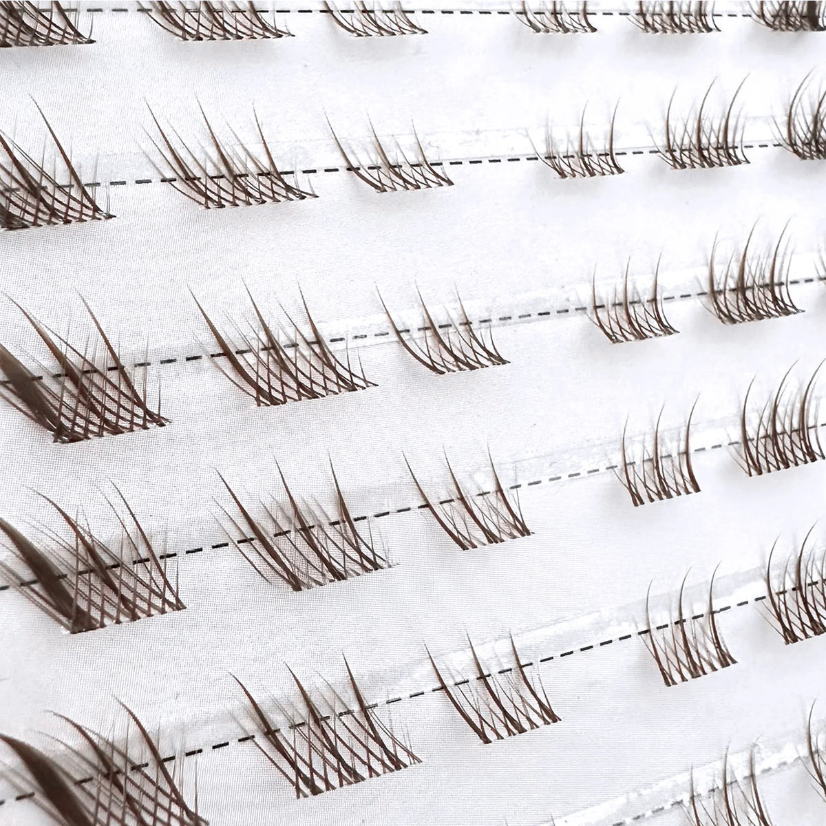 10rows Foxes Style Anime False Eyelashes Natural Curling 8-13mm Spiky Cluster Segmented Eyelash Extensions For Beauty Eye Makeup