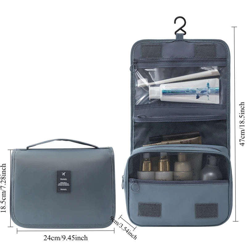 Travel Makeup Bag Waterproof Toiletries Organizer High Quality Women Neceser Bathroom Hook Wash Pouch Hook Makeup Storage Bag