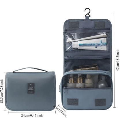 Travel Makeup Bag Waterproof Toiletries Organizer High Quality Women Neceser Bathroom Hook Wash Pouch Hook Makeup Storage Bag
