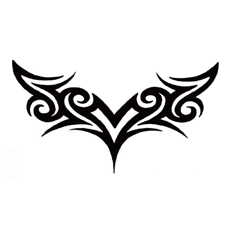 Tattoo Stickers Totem Black Color Flash Temporary Waterproof Party Fake Makeup Neck Hand Arm Body Art for Men Women