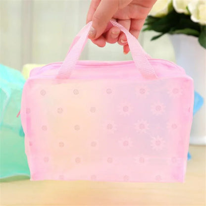 PVC Travel Transparent Makeup Cases Toiletries Storage Bag Box Luggage Towel Suitcase Pouch Zipper Cosmetic Organizer Bags