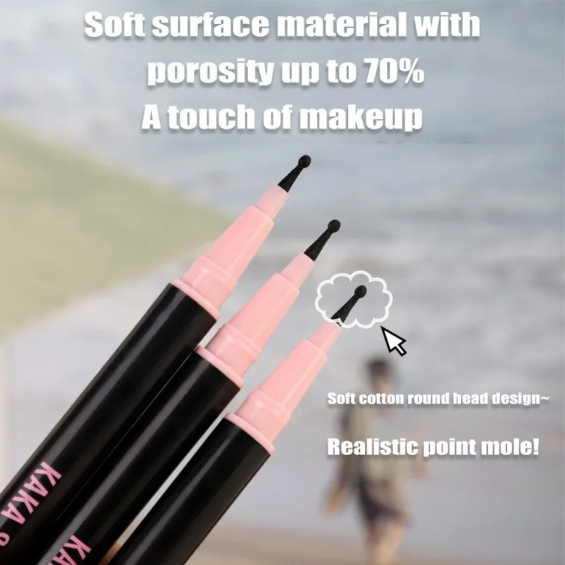 Realistic Natural Freckle Pen Fast Drying Waterproof Lifelike Round Head Freckle Spot Stamp Lasting Non-fading Dot Mole Makeup