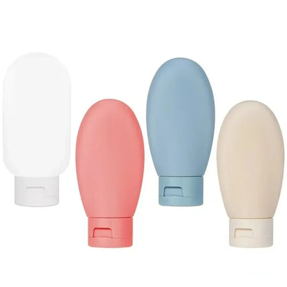 Empty bottles packaged in soft silicone squeeze tubes, refillable water bottles, available for bulk purchase