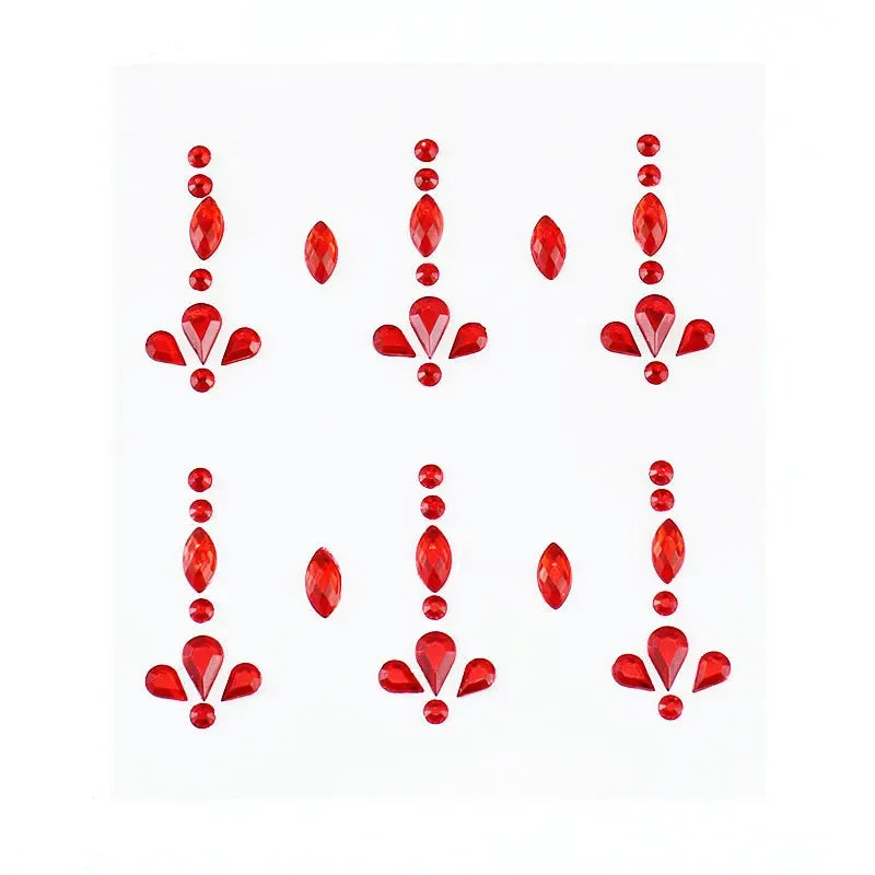 Face Tattoo Eyeshadow Stickers Nail Stickers 3D Pearl Face Jewels Diamond Decoration Self Adhesive Body Brow Makeup DIY Beauty