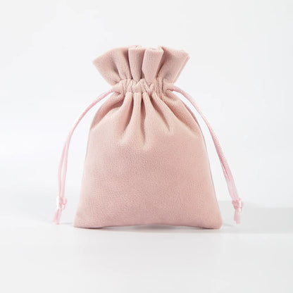 5Pcs Velvet Drawstring Bag 7x9cm 8x10cm 9x12cm 10x15cm 12x16cm 13x18cm 15x20cm Suede Flannel Gift Storage Pouch Makeup Organizer