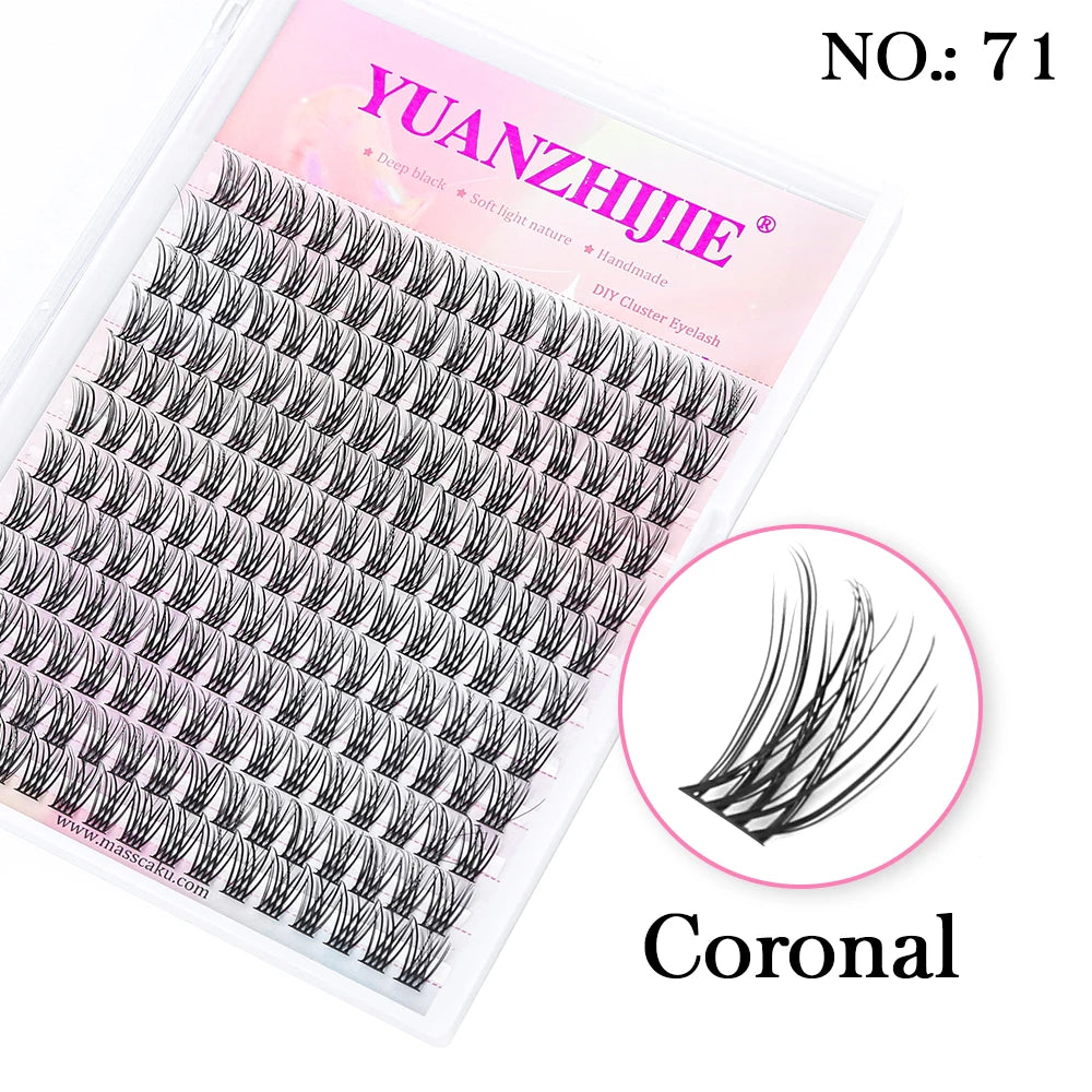 Super Cheap MASSCAKU Segemented DIY Handmade Make up Fake Lashes Cosplay Eyelashes Brush Bond maquillaje Makeup Products Fan