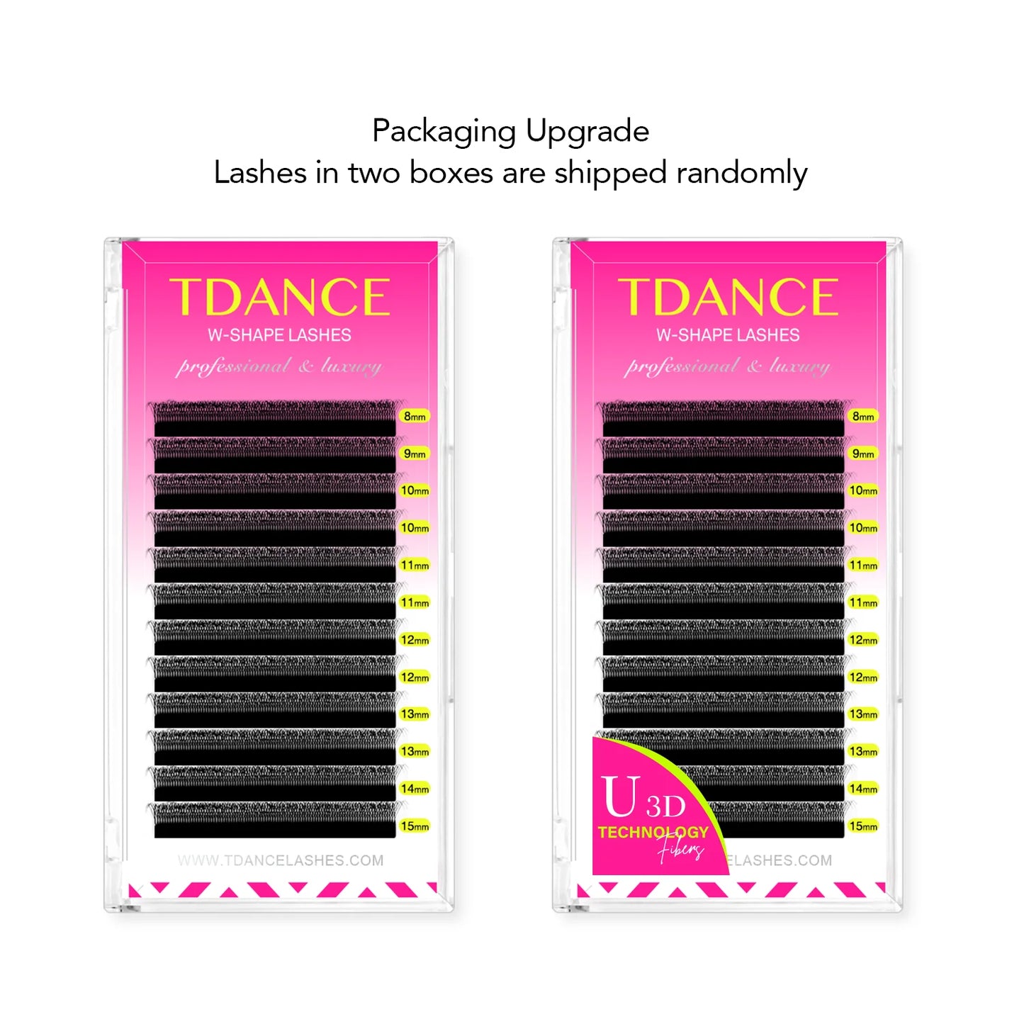 TDANCE U-Shaped 3D 4D 5D Eyelash Extension U Shape W Style Faux Mink Premade Fans Natural Soft Volume Makeup Eyelashes