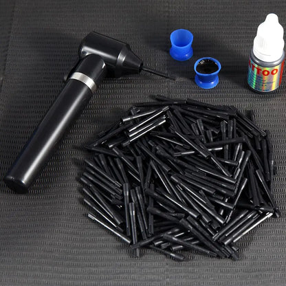 Tattoo Ink Mixer Tattoo Pigment Mixer Machine with 100Pcs Mixing Sticks Eyebrow Color Makeup Tattoo Ink Pigment Black