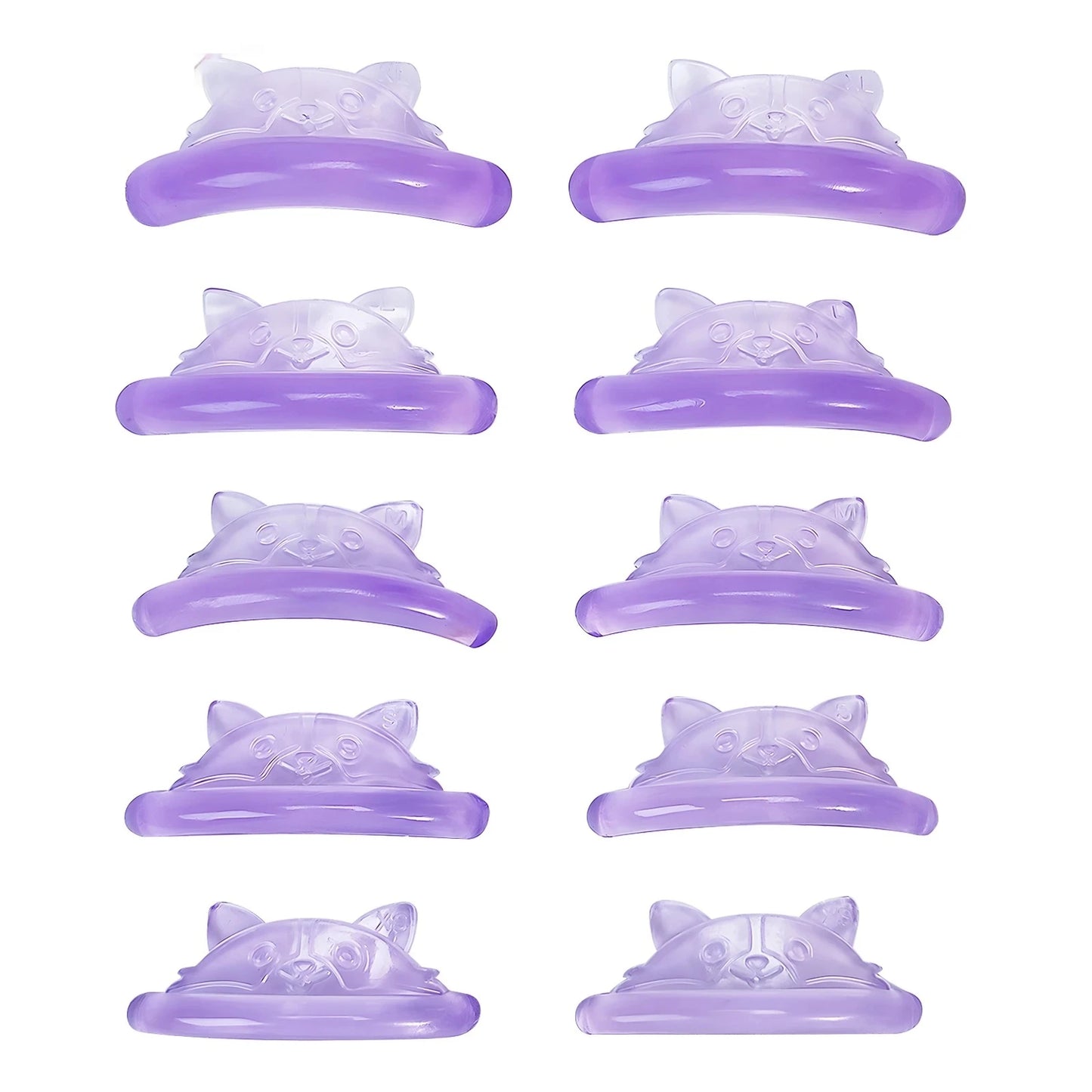 5 Pairs C Curl Silicone Lash Lift Pads Sticky Eyelash Perm Rods Shield – 3D Lash Curler Makeup Accessories