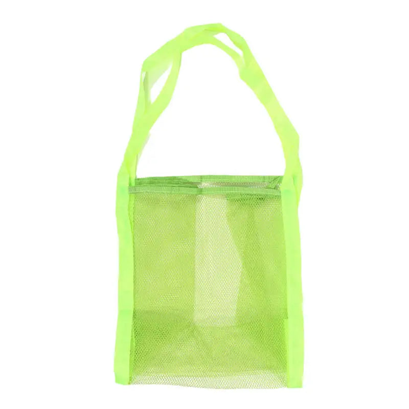 Handheld Large Capacity Portable Breathable Foldable Mesh Storage Bag Sand Away Beach Bag For Toys Outdoor Swimming