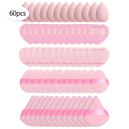 15/30/60 Mini Makeup Sponge Powder Puff Beauty Sponge for Makeup Concealer Liquid Foundation Face Cosmetic Puff Makeup Sponge