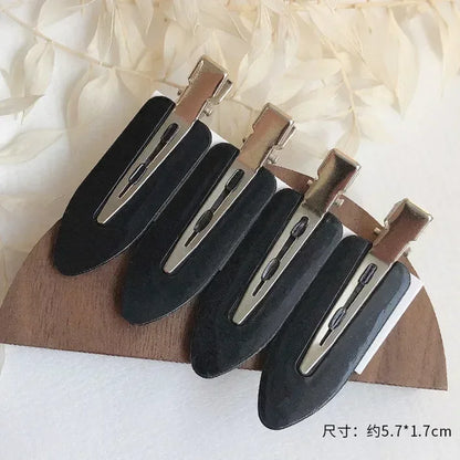 4Pcs Girls Leopard Seamless Hair Clip Set Women Acetate Sheet No Bend Bangs Clip Duckbill Clip Hairpins Makeup Hair Styling Tool
