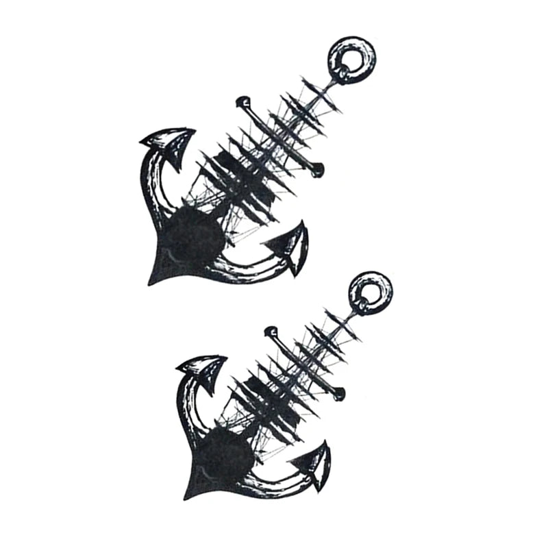 Tattoo Stickers Totem Black Color Flash Temporary Waterproof Party Fake Makeup Neck Hand Arm Body Art for Men Women