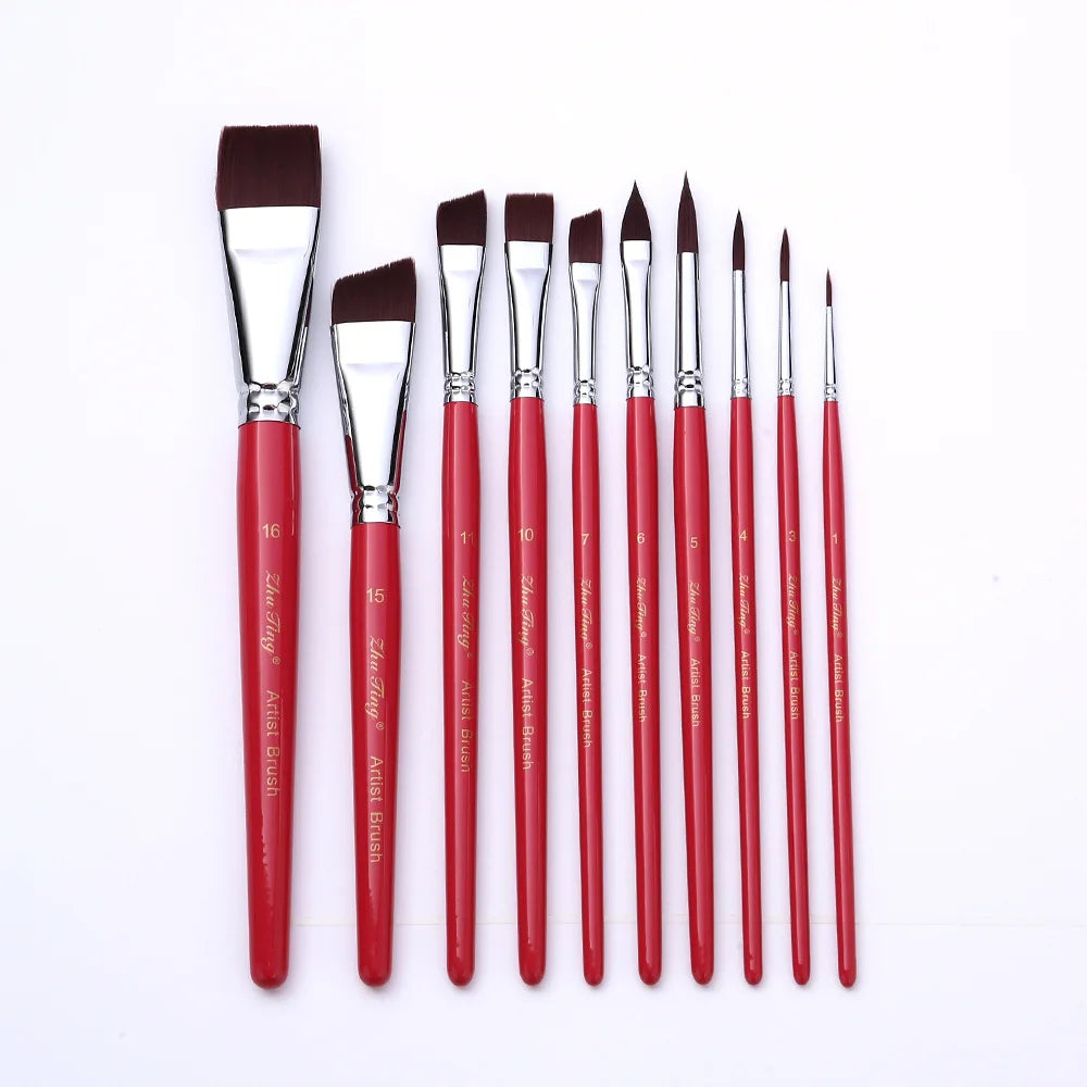High Quality Face Body Paint Brushes Sky Blue Artist Watercolor Painting Makeup Brush Set For Kids
