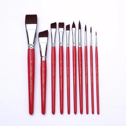 High Quality Face Body Paint Brushes Sky Blue Artist Watercolor Painting Makeup Brush Set For Kids