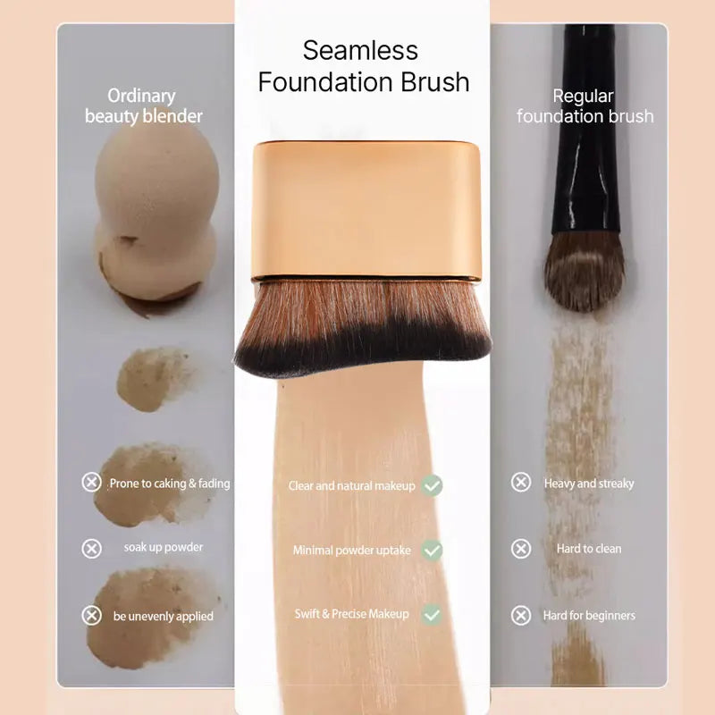 Makeup Brush for Contouring Tanning Liquid Foundation Cream Blush Soft Bristle Multi-purpose Makeup Tool for Days