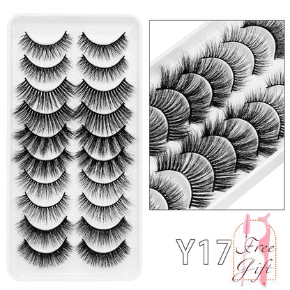 5/10Pairs 3D Mink Lashes Natural Eyelashes Dramatic False Eyelashes Faux Cils Makeup Wholesale Fake Eyelash Extension maquiagem
