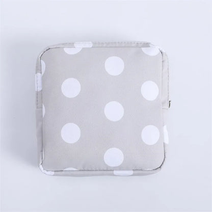 Women Sanitary Napkin Tampon Storage Bag Cute Sanitary Pad Pouches Portable Makeup Lipstick Key Earphone Data Cables Organizer
