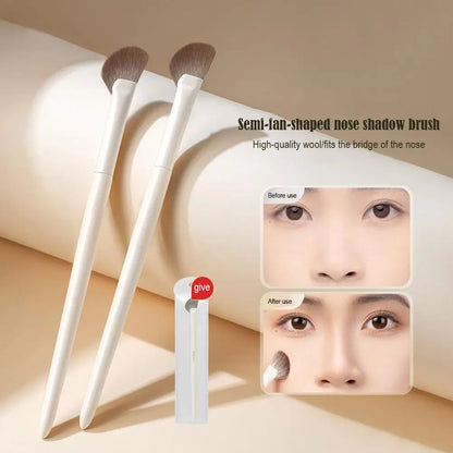 1Pcs Nose Contour Brush Professional Nose Shadow Brush Half Sector Contour Makeup Brush Natural Eyeshadow Smudge Makeup Brushes