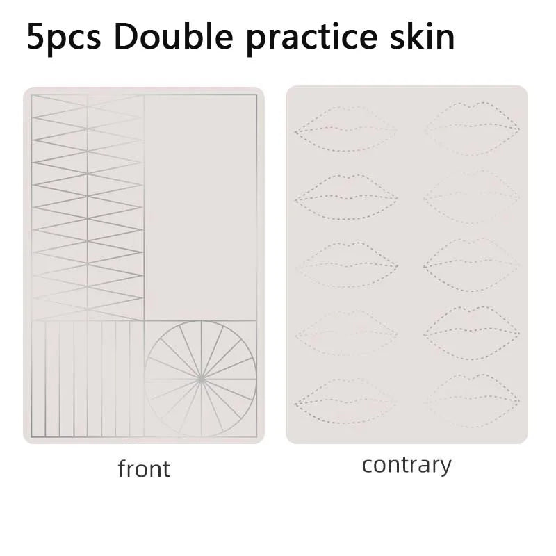 Tattoo Microblading Permanent Makeup Brows Thick Silicone Eyebrows Tattoo Latex Sheet Double Side Practice Skin